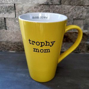 3 for $30 Trophy Mom Yellow & Black Stoneware Tall Mug Pavilion Gift Co Holiday